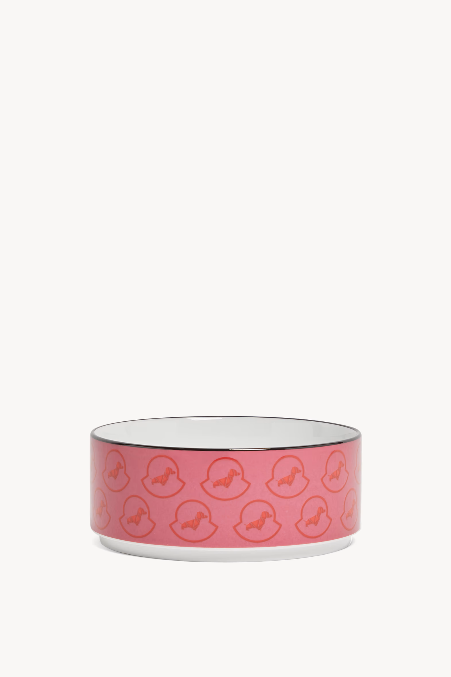 Porcelain Dog Bowl Gender Neutral Pink Moncler 0